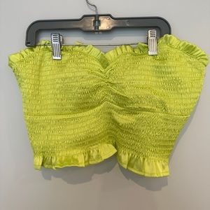 Matching crop top pants set